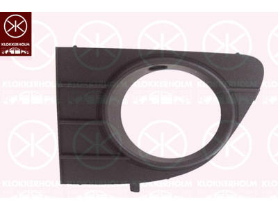 Ventilation Grille, bumper, Left Front, Lower Section, with hole(s) for fog lights, grey