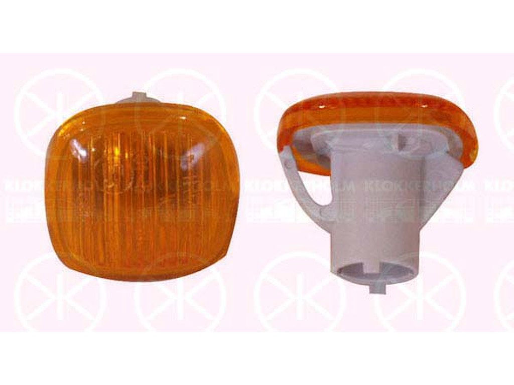 Blinker, gul, Tvåsidig, utan lamphållare