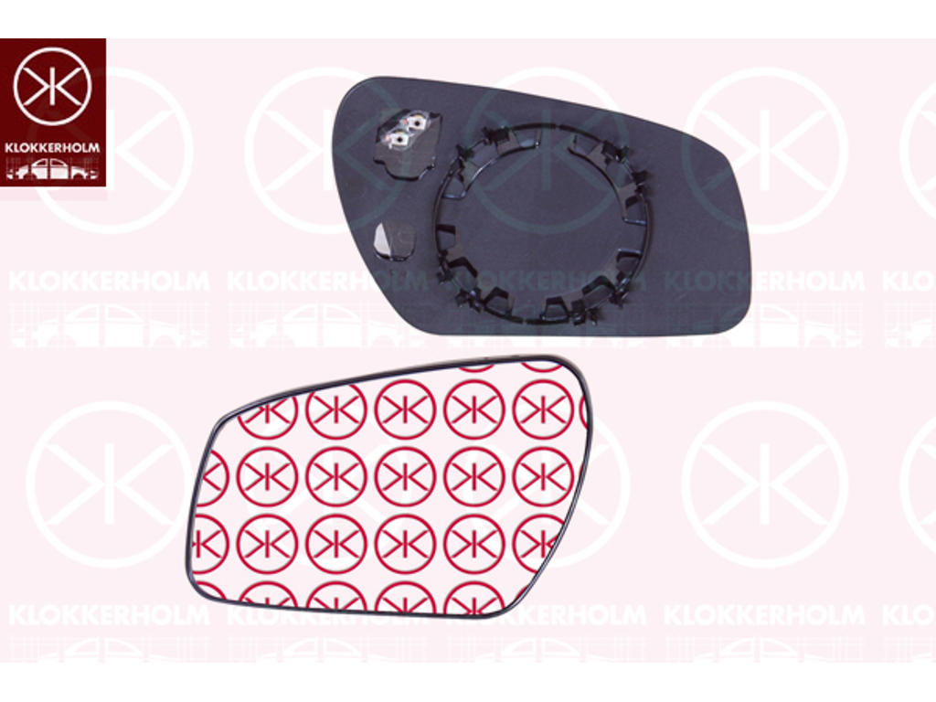 Mirror Glass, exterior mirror, Convex, Heatable, Left