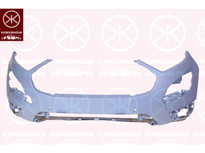 Bumper, w/primer, Front, with hole(s) for park distance control