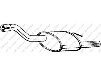 Rear Muffler, See accessories list for additionally required parts:  
