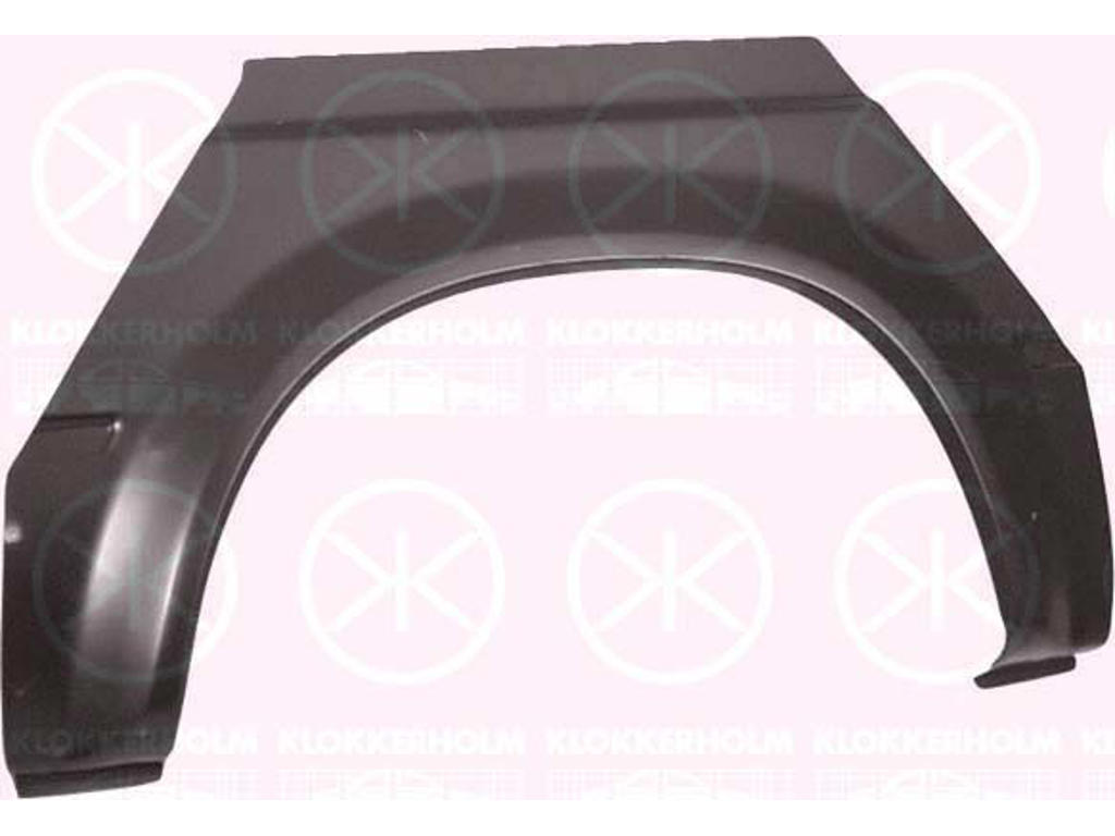 Quarter Panel, Wheel Arch Border, Repair Panel, for dual tyres, Right Rear, Outer section