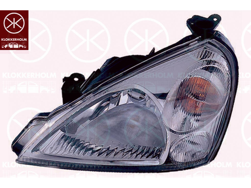 Headlight, H4, without motor for headlamp levelling, Right, Illuminance [lx]: 20