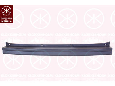 Bumper, Rear, black