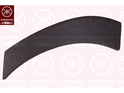 Flaring, wing, Plastic, Left Rear, black