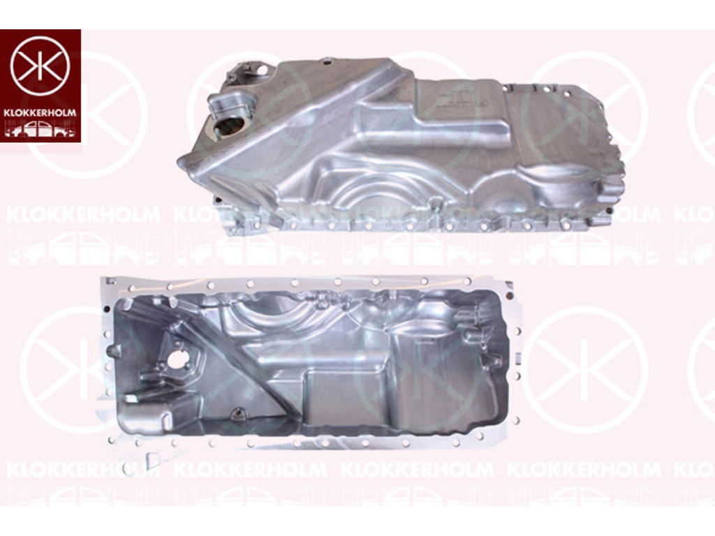 Oil Sump, with bore for oil-level sensor, Aluminium