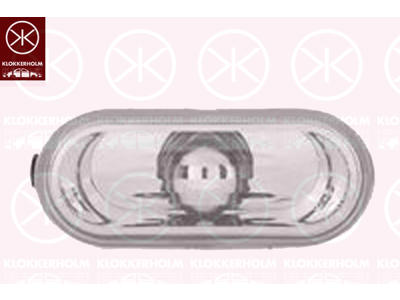 Direction Indicator, without bulb holder, Crystal clear, lateral installation