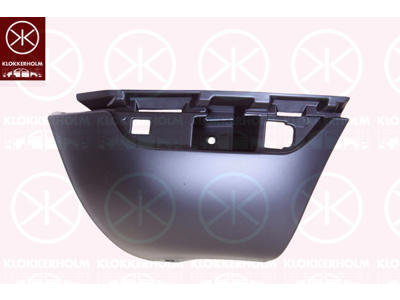 Bumper, w/primer, Left Rear, Corner Panel