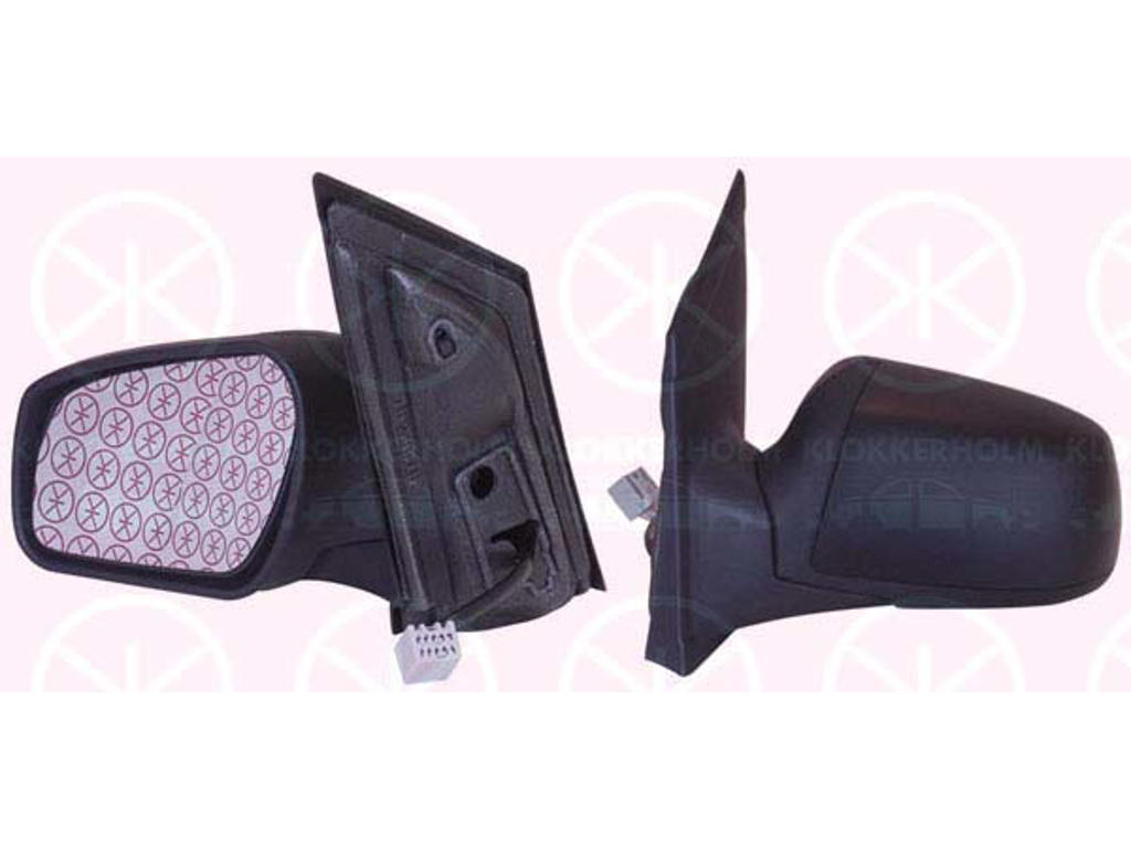Exterior Mirror, w/primer, with reading light, for electric mirror adjustment, Convex, Heatable, Left, Number of pins: 7