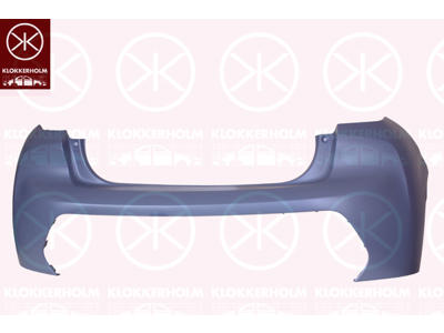 Bumper, w/primer, Rear, Upper section