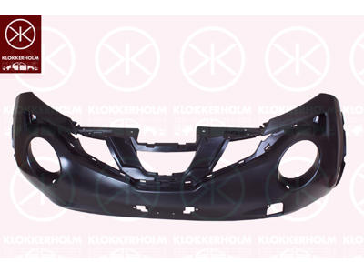 Bumper, Front, Vehicle Production Country: Great Britain, with hole(s) for washer nozzle, with hole(s) for holder, Smooth