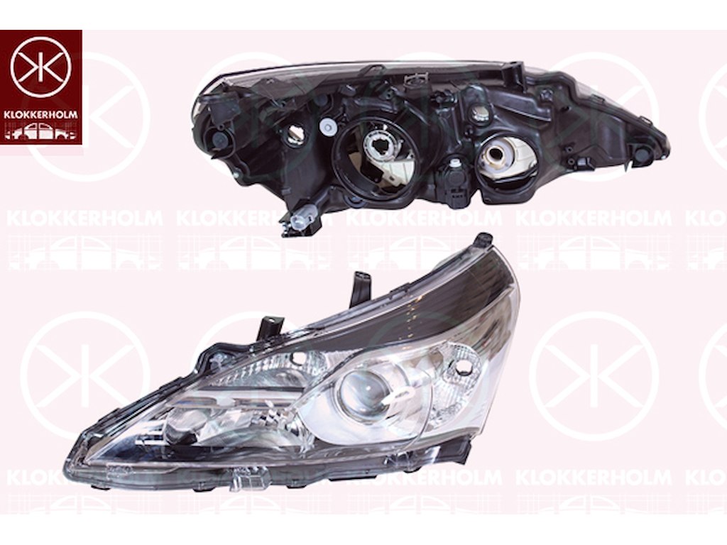 Основная фара, H11/HB3, с мотором регулировки дальности света, слева, Farba