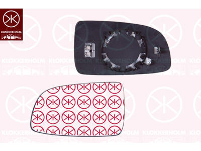 Spiegelglas, buitenspiegel, rechts, Modeljaar vanaf: 2010, Te verwarmen, Bol-vormig