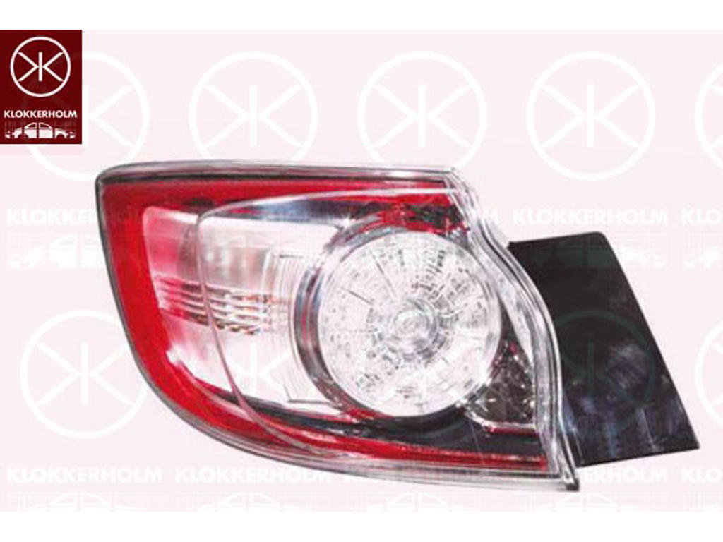 Kombinationsbackljus, Höger, ytterdel, LED, WY21W, utan lamphållare