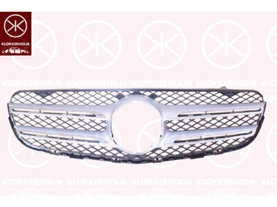 Kylargrill, Fram, krom/svart, överdel