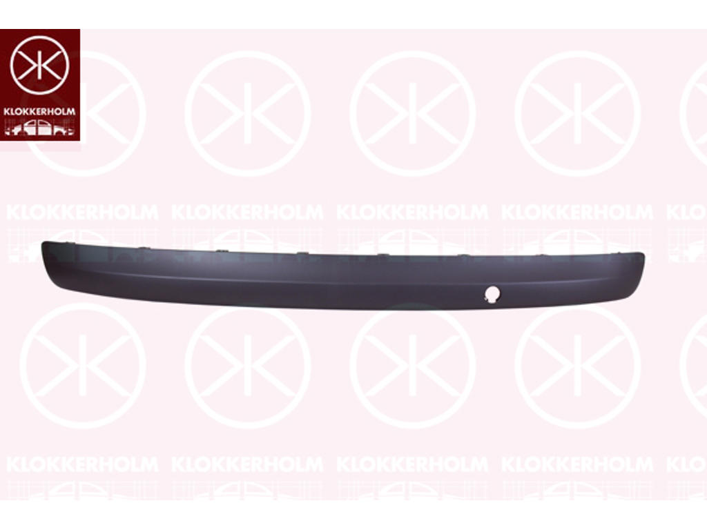Pynte-/beskyttelsesliste, kofanger, grundet, bag, ikke til køretøjsudstyrsserie/-variant: Sport