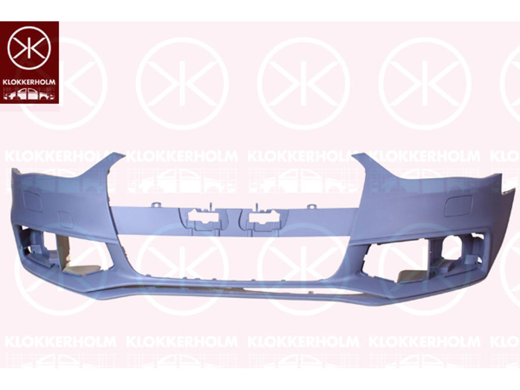 Bumper, w/primer, S-LINE, Front, with hole(s) for washer nozzle
