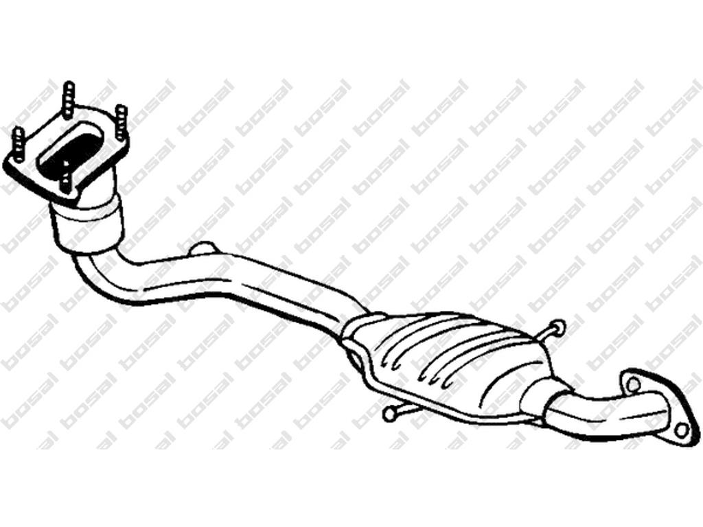 Catalytic Converter, with mounting parts, Emission Standard: Euro 1, Emission Standard: Euro 2