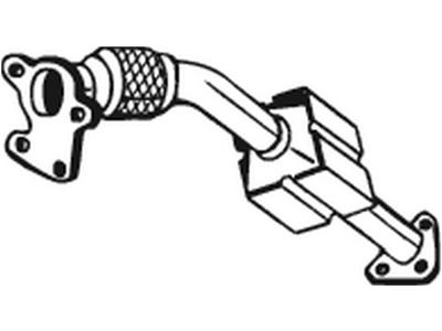 Catalytic Converter, with mounting parts, Emission Standard: Euro 2