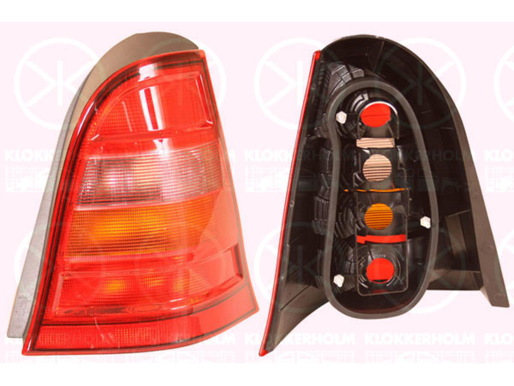 Tail Light Assembly, without bulb holder, Right, Indicator Colour: red
