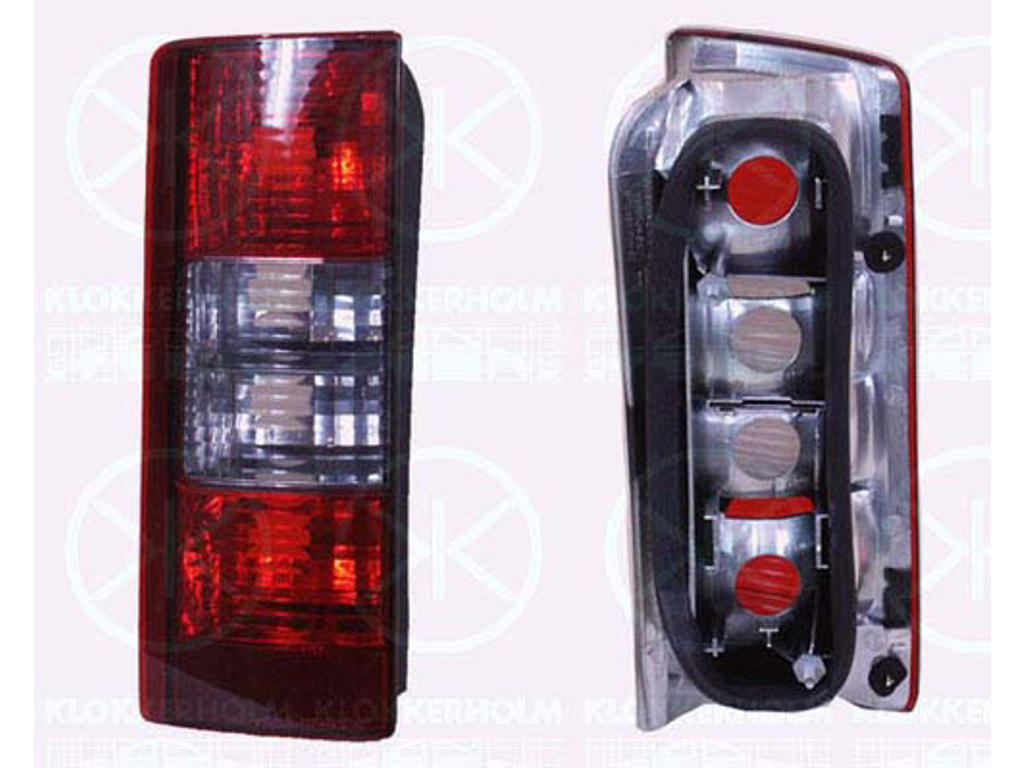 Tail Light Assembly, without bulb holder, Right, Indicator Colour: white