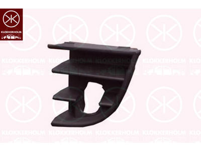 Ventilation Grille, bumper, black, Left Front