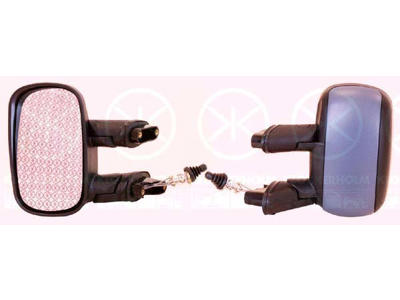 Exterior Mirror, w/primer, Control: cable pull, Convex, Right
