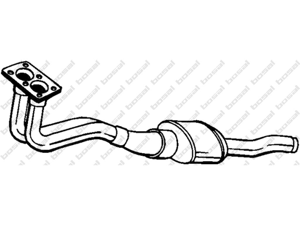 Catalytic Converter, with mounting parts, Emission Standard: Euro 3