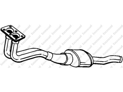 Catalytic Converter, with mounting parts, Emission Standard: Euro 3