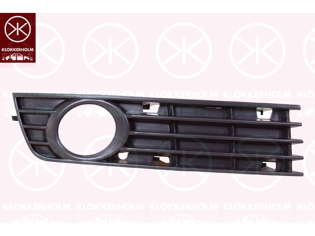 Ventilation Grille, bumper, Right Front, with hole(s) for fog lights, without air slot