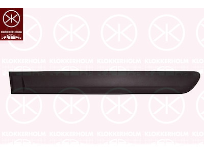 Prydnads-/ Skyddlist, dörr, vänster bak, svart