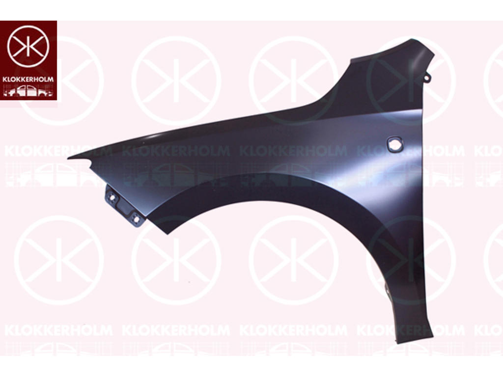 Skärm, vänster fram, med hål för blinkljus