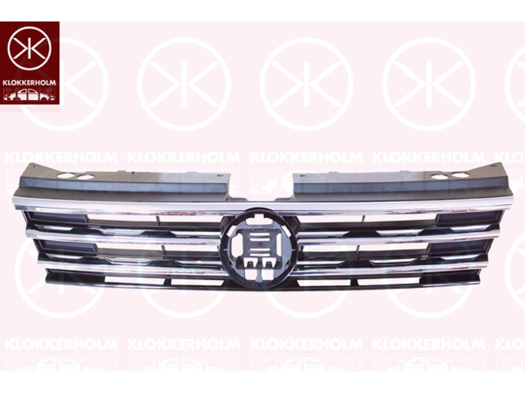 Radiator Grille, chrome/black, Trim Level: HIGHLINE
