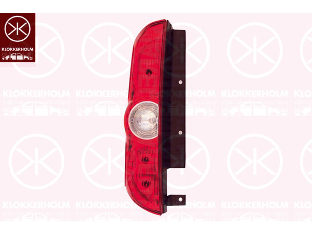 Tail Light Assembly, for vehicles with tailgate, with bulb holder, Left