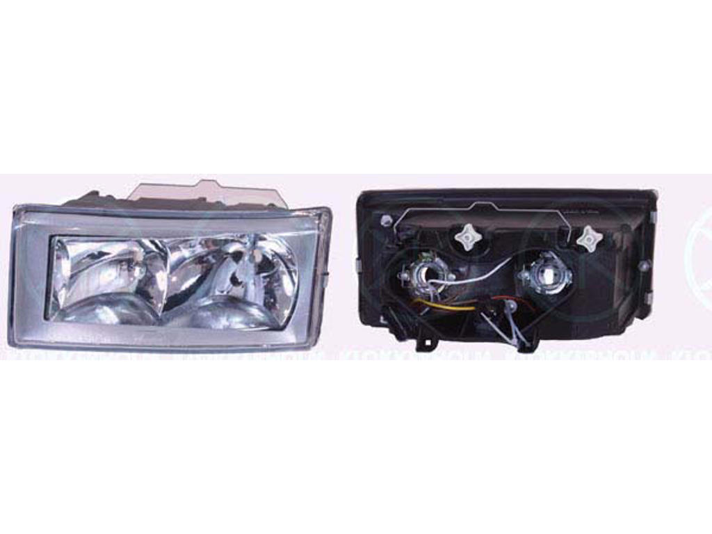 Headlight, H7/H1, without motor for headlamp levelling, Left, Illuminance [lx]: 30