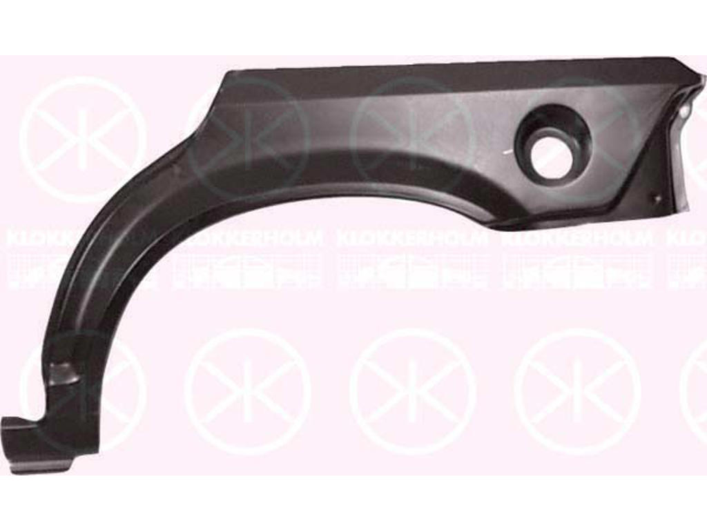 Quarter Panel, 4-dr, Wheel Arch Border, Repair Panel, Left Rear, Outer section