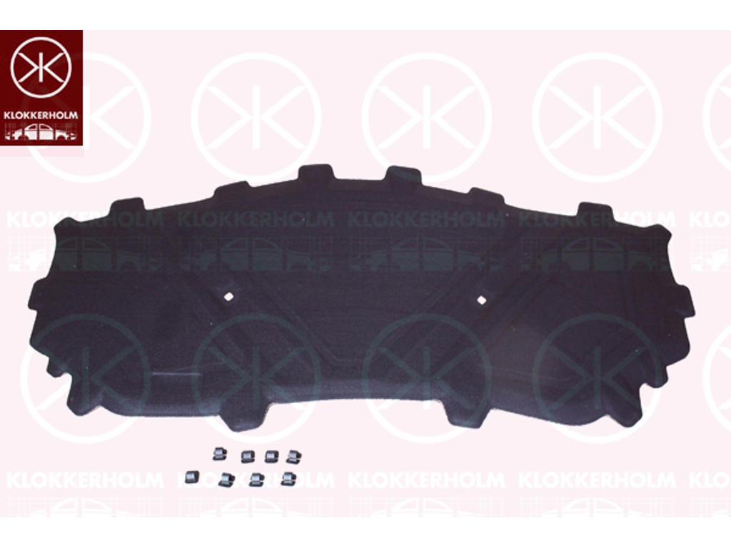 Ljuddämpning, motorrum, mellandel, Position: Motorhuv