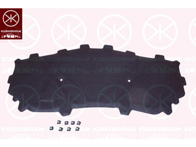 Engine Compartment Noise Insulation, Centre Section, Fitting Position: Bonnet