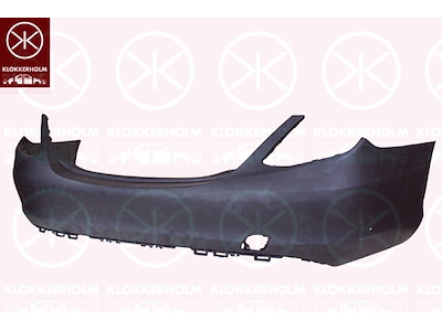 Bumper, Rear, with hole(s) for park distance control, Lower Section