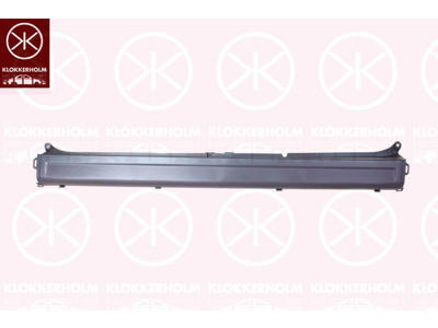 Bumper, Rear, Plastic, black