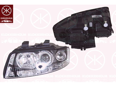 Huvudstrålkastare, H7/H7, för fordon med ljusviddsreglering, Valeo, Höger, Ljusstyrka [lx]: 25