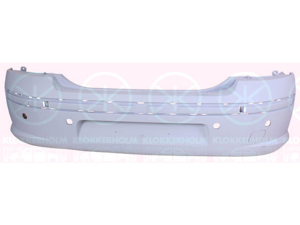 Bumper, w/primer, Rear, with hole(s) for park distance control