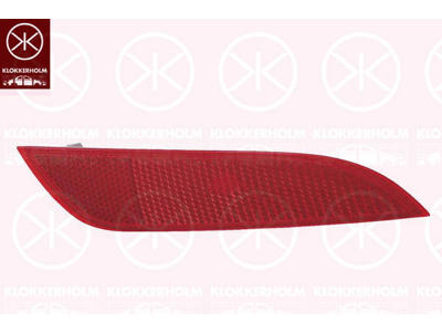 Retroreflector (katoog), rood, Rechts achter