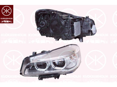 Headlight, Left, Illuminance [lx]: 20, LED, without control unit for aut. LDR, AL