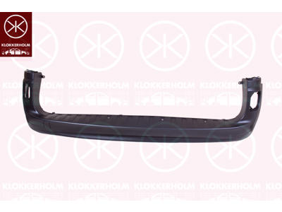 Bumper, w/primer, Rear, with trim strip