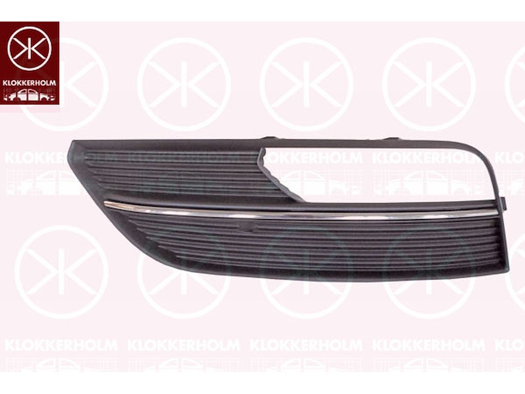 Ventilationsgaller, stötfångare, vänster fram, med hål för dimljus