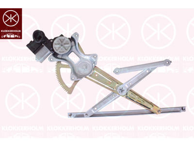 Window Regulator, 4-dr, with electric motor, with comfort function, Electric, Left Front, Number of pins: 10
