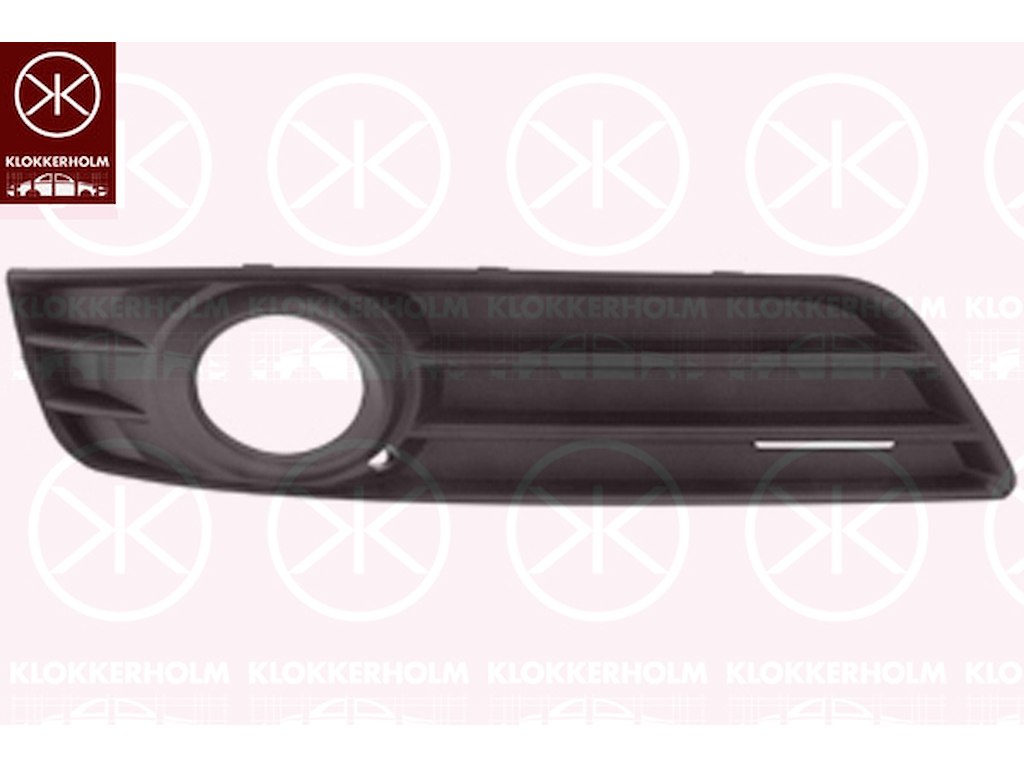 Ventilation Grille, bumper, Right Front, with hole(s) for fog lights