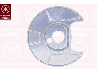 Splash Guard, brake disc, Rear Axle Right, Zinc-coated