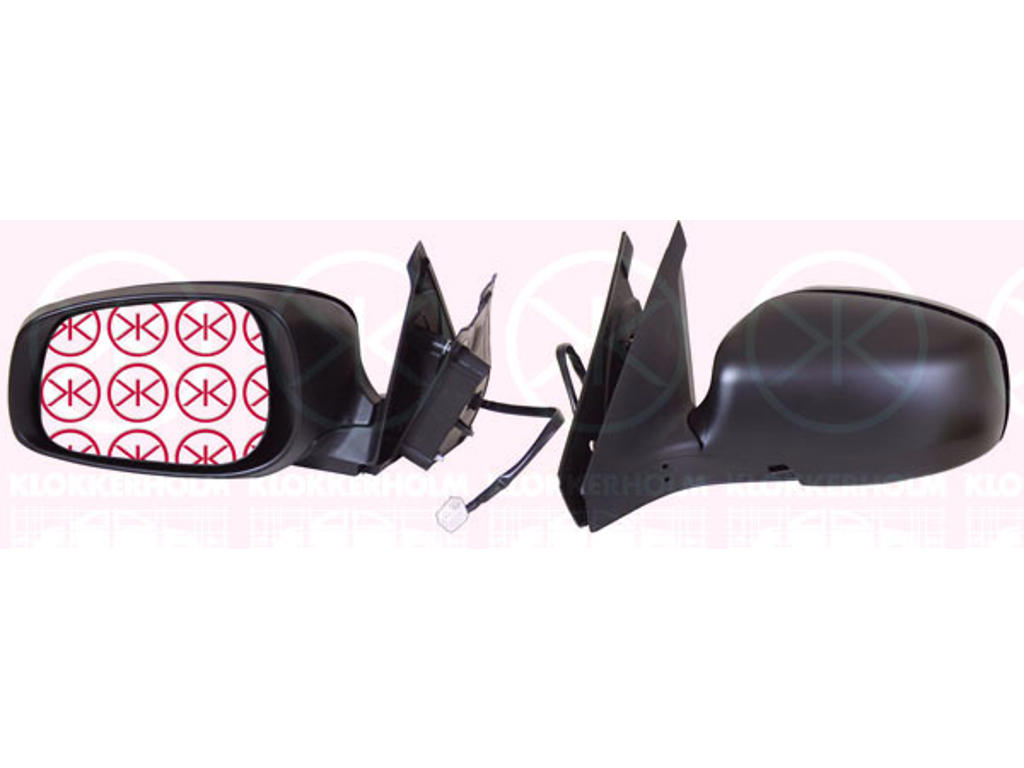 Exterior Mirror, Japan, Right, for electric mirror adjustment, Heatable, Convex